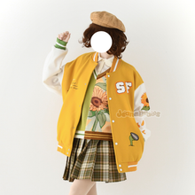 Load image into Gallery viewer, [PREORDER] Sunflower Varsity Jacket [SHIPS JAN/FEB]
