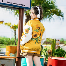 Load image into Gallery viewer, [PREORDER] Sunflower Varsity Jacket [SHIPS JAN/FEB]
